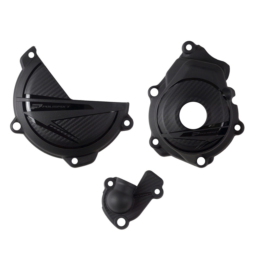 CLUTCH & IGNITION COVER PROTECTOR KTM/HUSKY SX-F/FC 250-350 23-24 BLACK