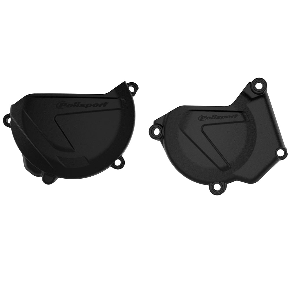 CLUTCH & IGNITION COVER PROTECTOR YAMAHA YZ250 05-24, YZ250X 16-24 BLACK