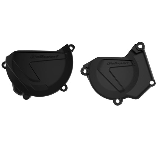 CLUTCH & IGNITION COVER PROTECTOR YAMAHA YZF450 15-17 BLACK