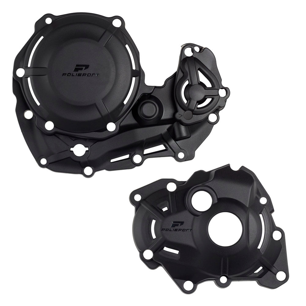 CLUTCH & IGNITION COVER PROTECTOR YAMAHA YZ450F 23-24 BLACK