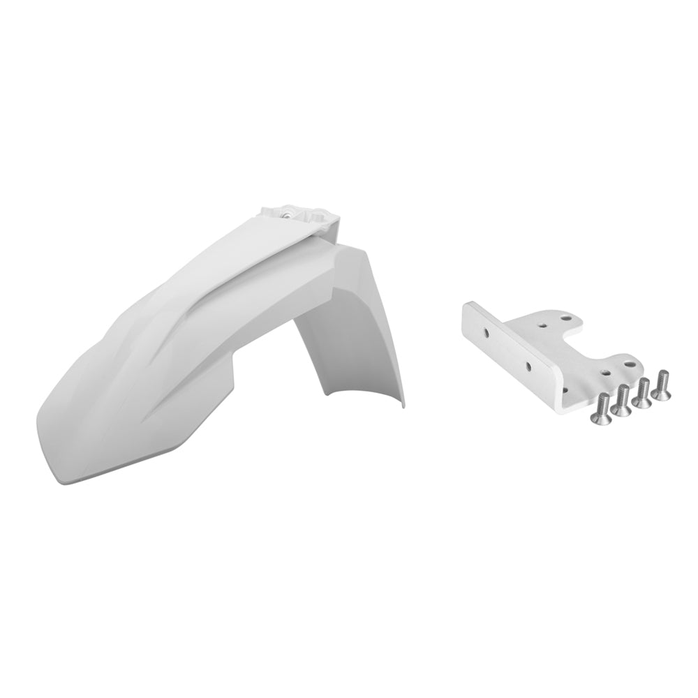 FRONT FENDER ADAPTER KIT INC 2016 FRONT FENDER KTM SX/SXF 07-12, EXC/EXCF 08-13 WHITE