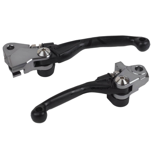 PIVOT LEVERS KAW/YAM YZ125-250 08-14, YZ250F-450F 07-08, KX250F 13-20, KX450F 13-18  BLACK