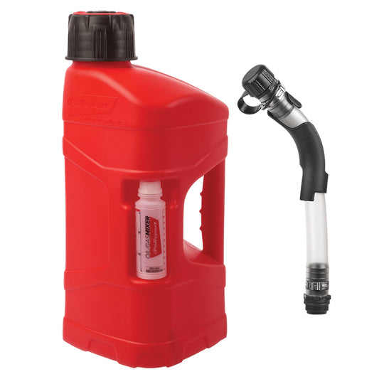 PRO-OCTANE FUEL CAN + FILL HOSE 10L (100ML OIL MIXER)