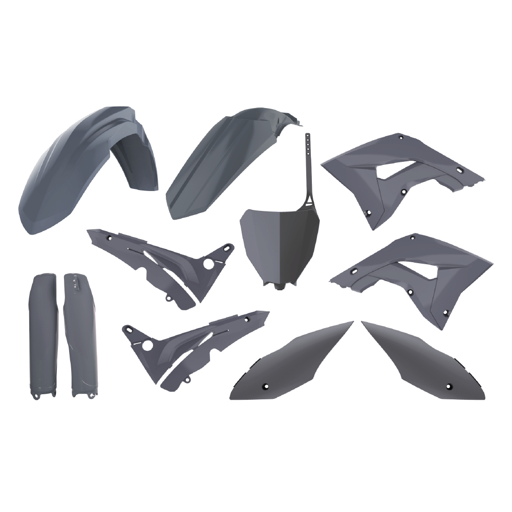 BOX KIT HONDA RESTYLE CR125-250 02-07 (RESTYLE TO CRF450R 17-20) NARDO GREY