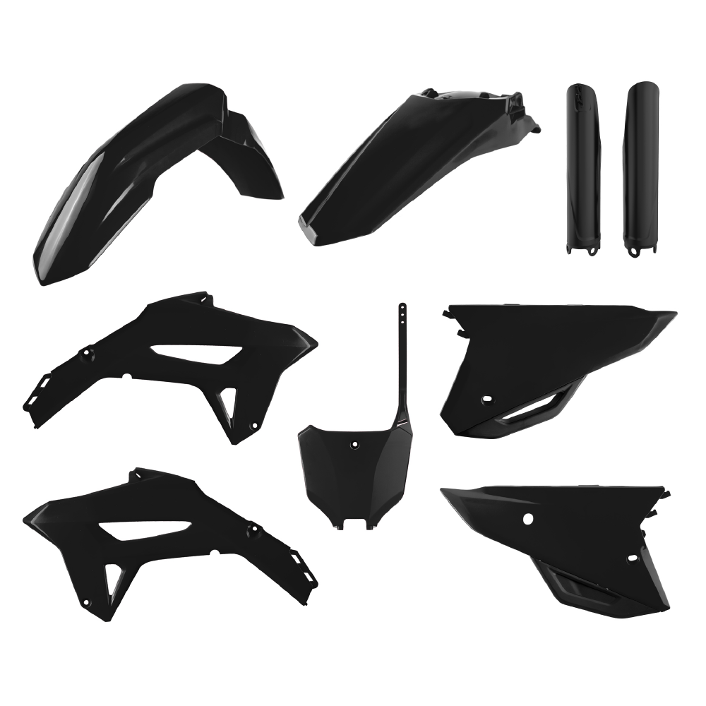 BOX KIT HONDA CRF250R 22-23, CRF450R 21-23 (INC FORK GUARDS)  BLACK