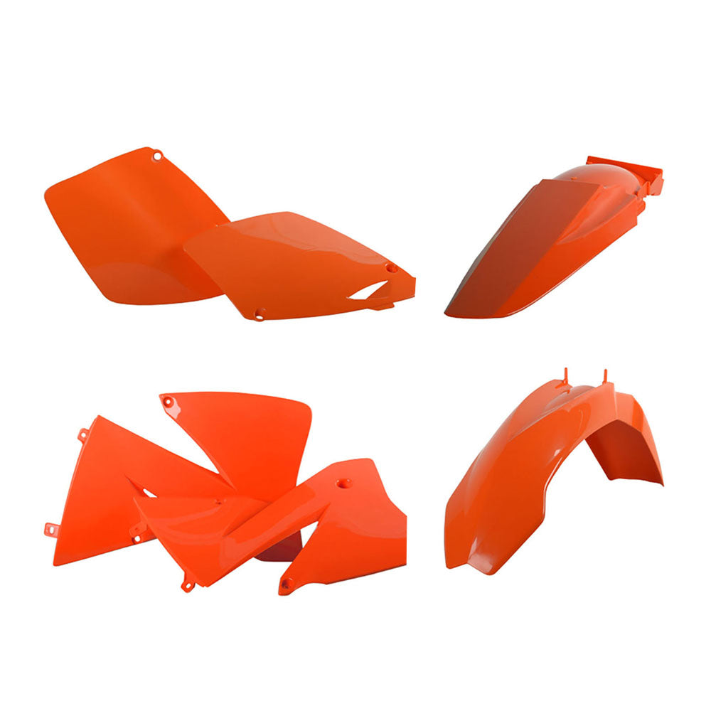 BOX KIT KTM EXC 01-02 ALL ORANGE