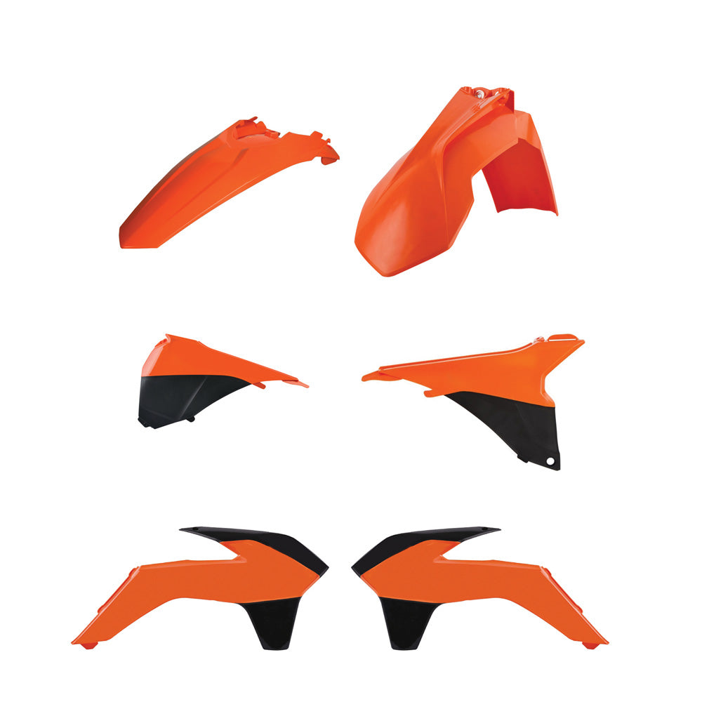 BOX KIT ENDURO STANDARD KTM EXC/EXC-F 14-16 ORANGE/BLACK/WHITE (OEM 2014) (TEXTURED)