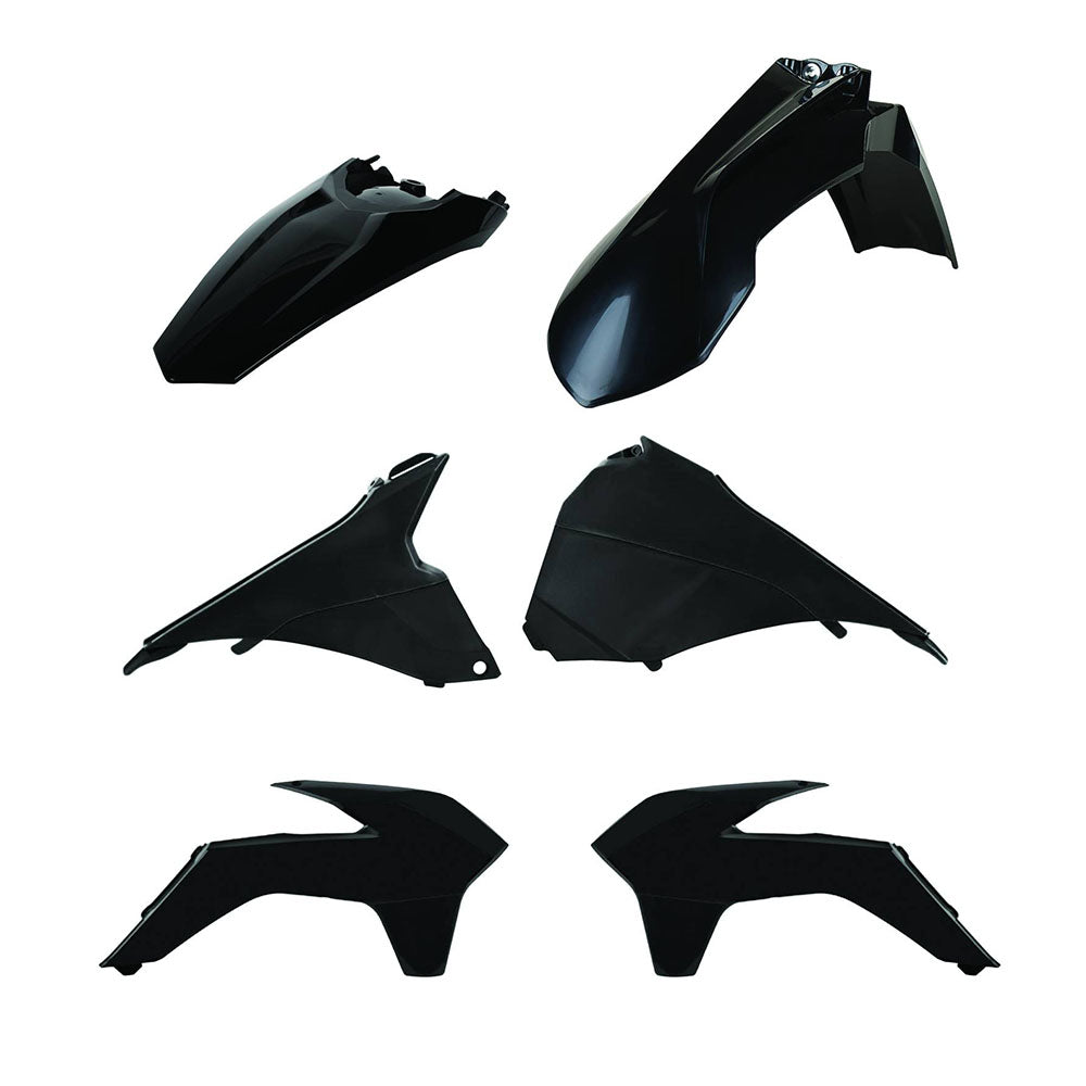 BOX KIT ENDURO STANDARD KTM EXC/EXC-F 14-16 BLACK (GLOSSY)