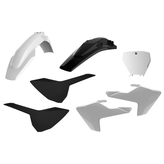 BOX KIT HUSQVARNA TC125 16-18, TC250 17-18, FC250-450 16-18 WHITE/BLACK