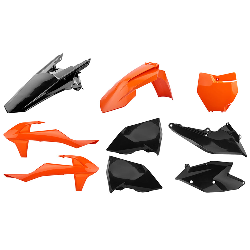 BOX KIT KTM SX/SX-F/XC/XC-F 16-18, SX250 17-18 ORANGE/BLACK