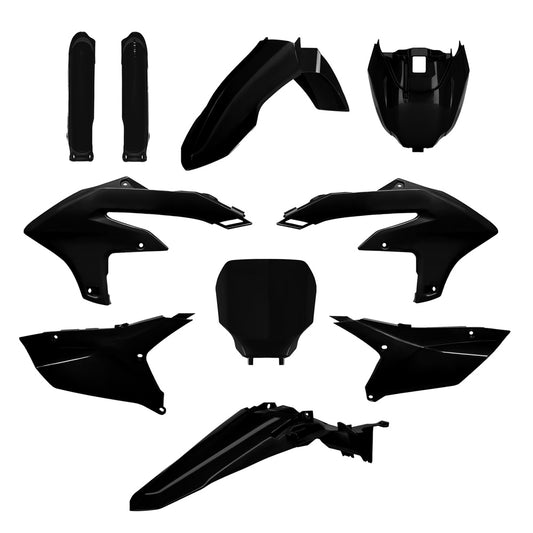 BOX KIT YAMAHA YZ250F 2024, YZ450F 23-24 INC FORK GUARDS BLACK