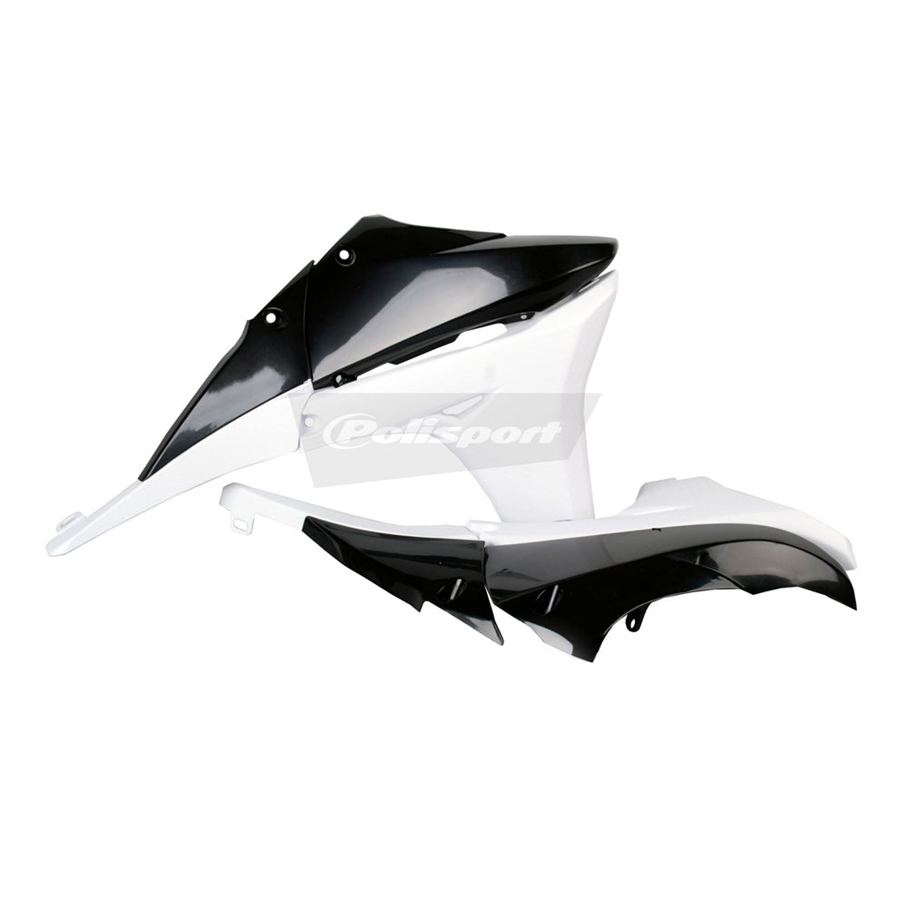 RAD SCOOP W/ TANK COVER YAMAHA YZ450F 10-13 WHITE/BLACK (12-13 LIMTD ED OEM)