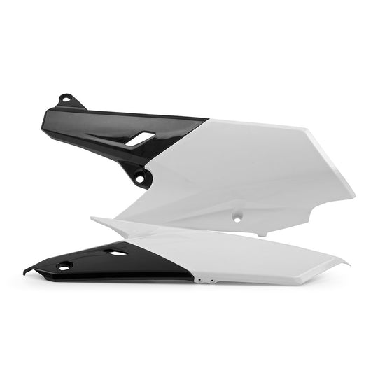 SIDE PANEL YAMAHA YZ/WR250F 14-19, YZ250FX 15-19, YZ450F 14-17, WR450F 16-18 WHITE/BLACK (OEM 14-19)