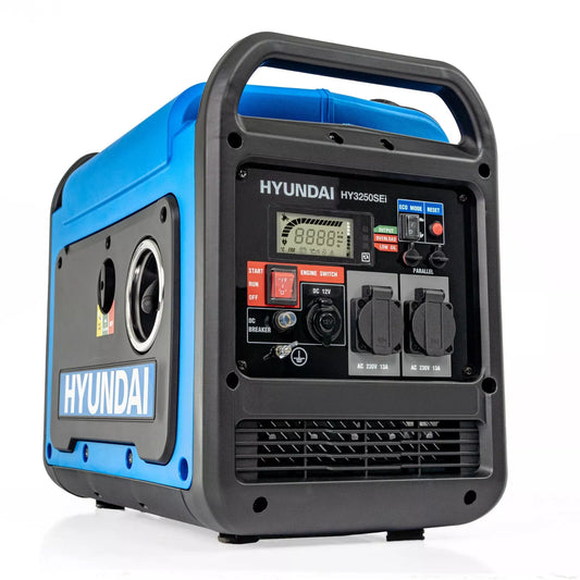 Hyundai 3200W / 3.2kW Petrol Inverter Generator, Pure Sine Wave Output